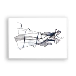 Poszter fekete keretben - Érintés tanulmányozása - 100x70 cm