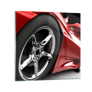 Üveg kép - Gyorsaságnak született - 40x40 cm