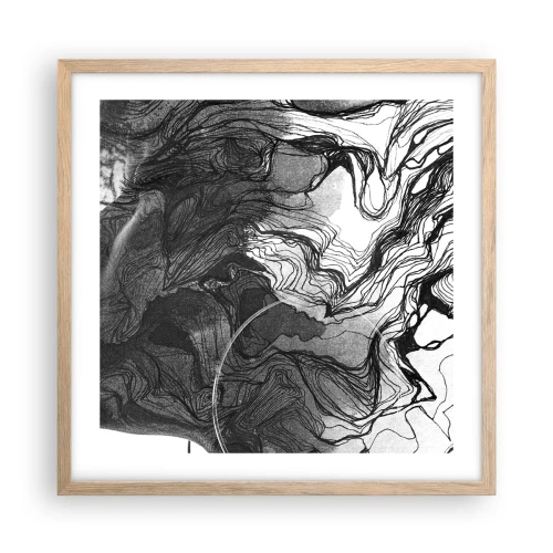 Poszter világos tölgy keretben - Álmokba gabalyodva - 50x50 cm