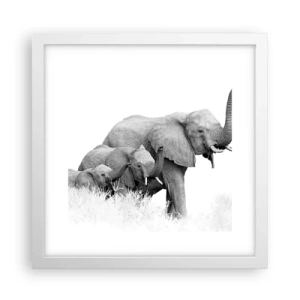 Poszter fekete keretben - Egy, kettő, három - 30x30 cm