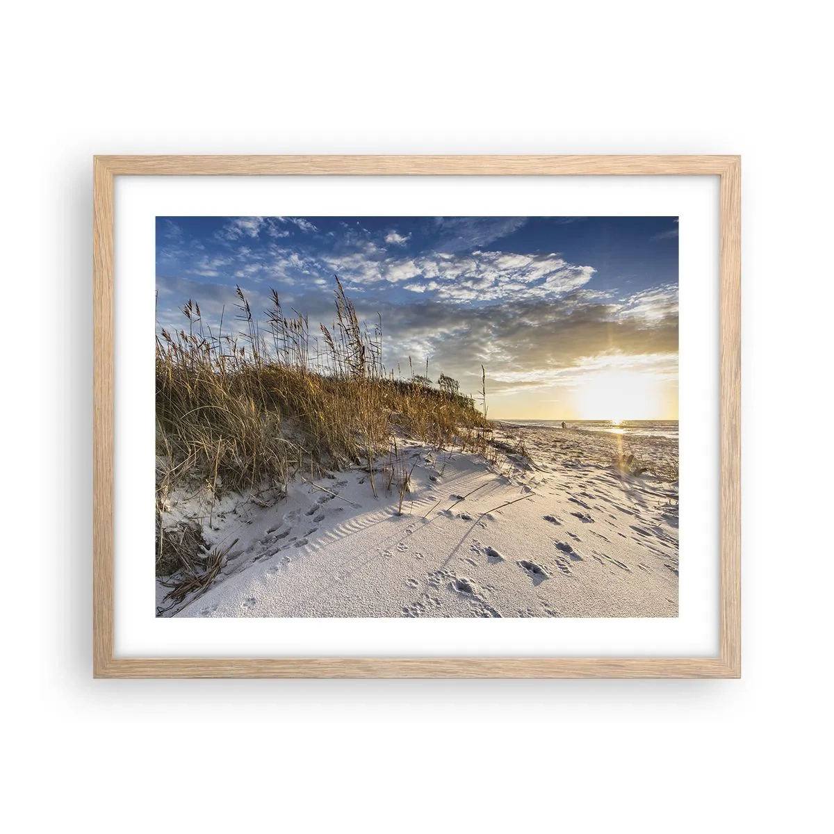 Poszter világos tölgy keretben - Meghívás egy sétára - 50x40 cm