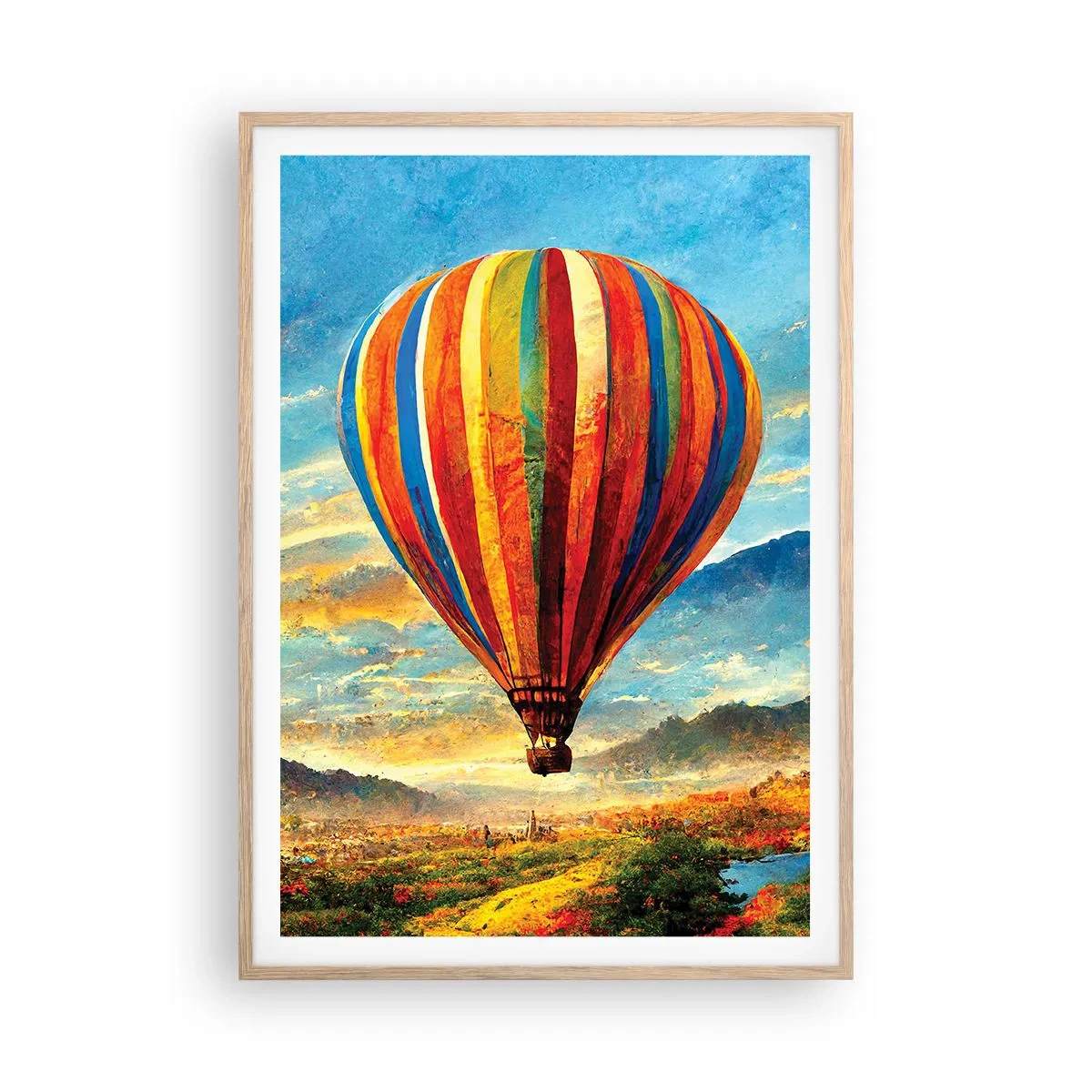 Poszter világos tölgy keretben - A csendben többet látsz - 70x100 cm