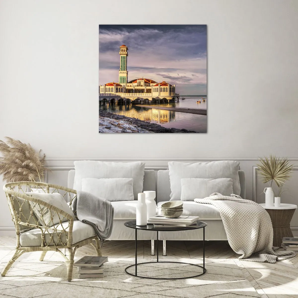 Üveg kép - A természet temploma - 30x30 cm