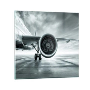 Üveg kép - Van erő! - 30x30 cm