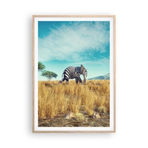 Poszter világos tölgy keretben - A szürke már nem menő - 70x100 cm