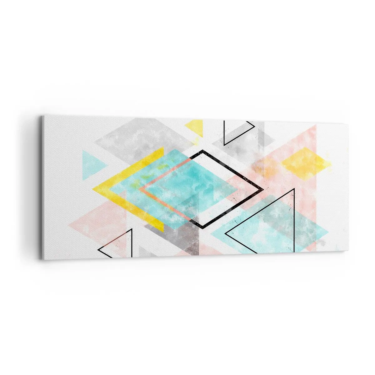 Vászonkép - Geometriai játék - 120x50 cm