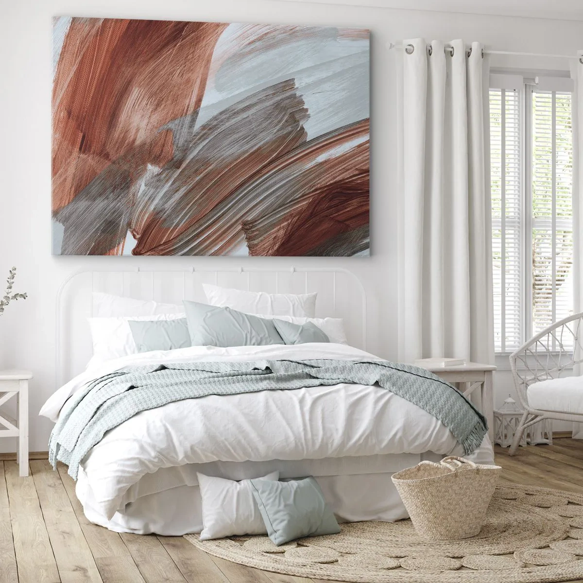 Vászonkép - Őszi és szeles absztrakció - 100x70 cm