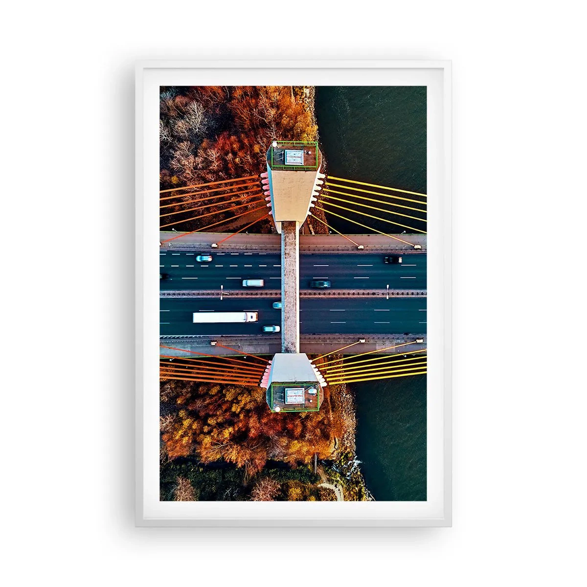 Poszter fekete keretben - TÚL a vizeken, túl az erdőkön - 61x91 cm