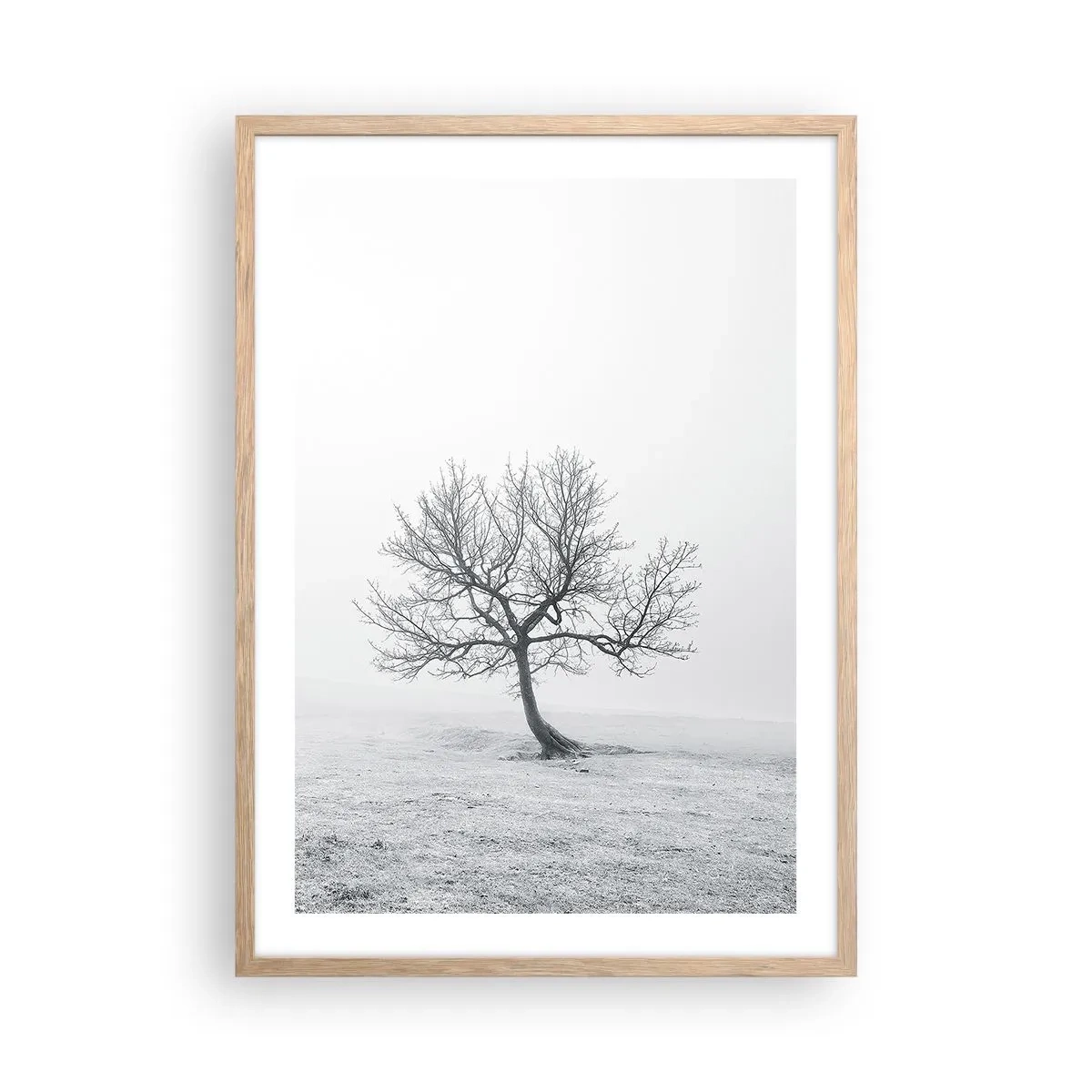 Poszter világos tölgy keretben - A semmi ellen - 50x70 cm