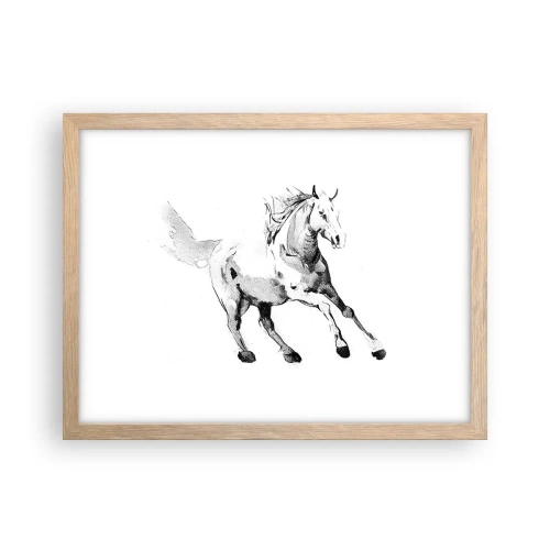 Poszter világos tölgy keretben - Megszelídíthetetlen lélek - 40x30 cm