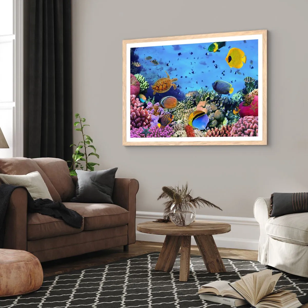 Poszter világos tölgy keretben - És mit tudunk az életről... - 50x40 cm