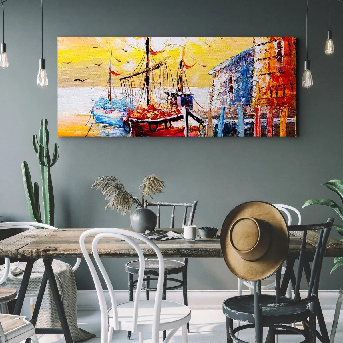 Vászonkép - Boldog visszatérés - 140x50 cm