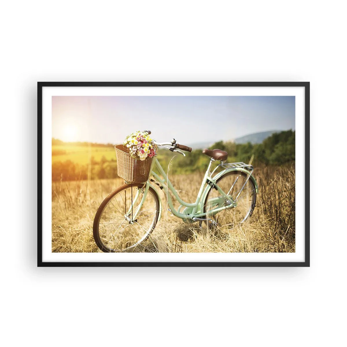 Poszter fehér keretben - Itt maradok egy darabig - 91x61 cm