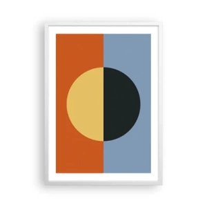 Poszter fekete keretben - A meleg és a hideg kompozíciója - 50x70 cm