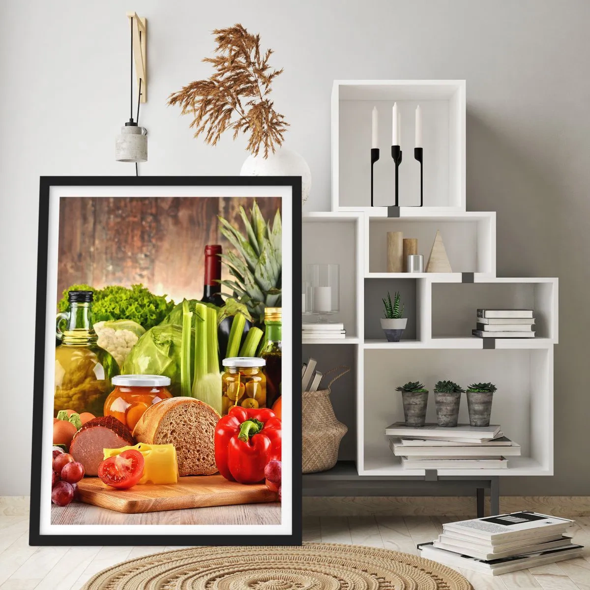 Poszter fehér keretben - Füstölt, sült és pácolt - 30x40 cm