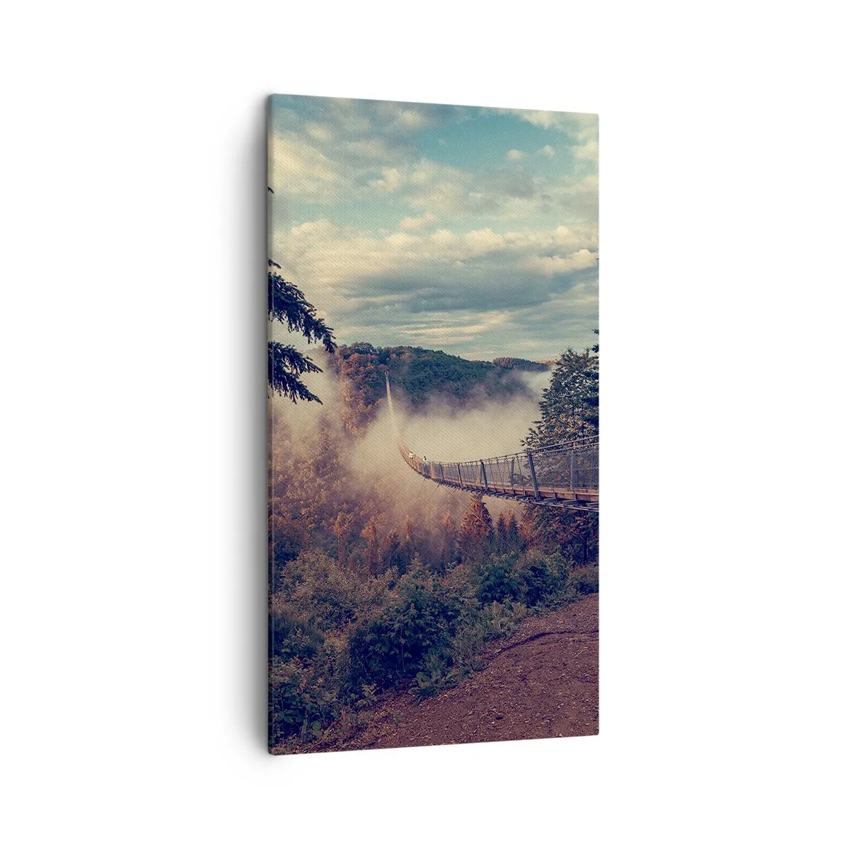 Vászonkép - Az őszi erdő felett - 45x80 cm