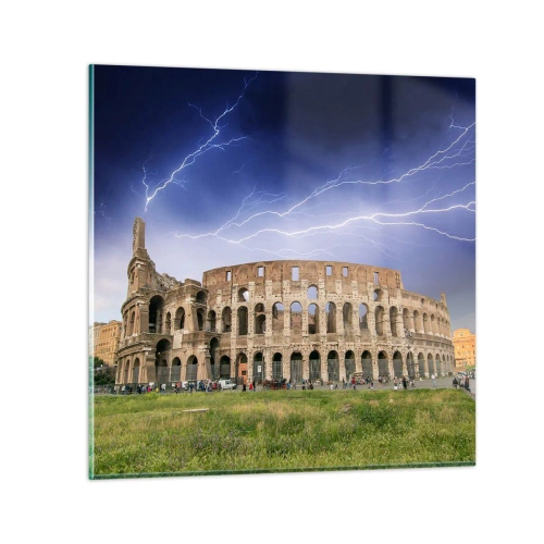 Üveg kép - Harc helyszíne - 30x30 cm