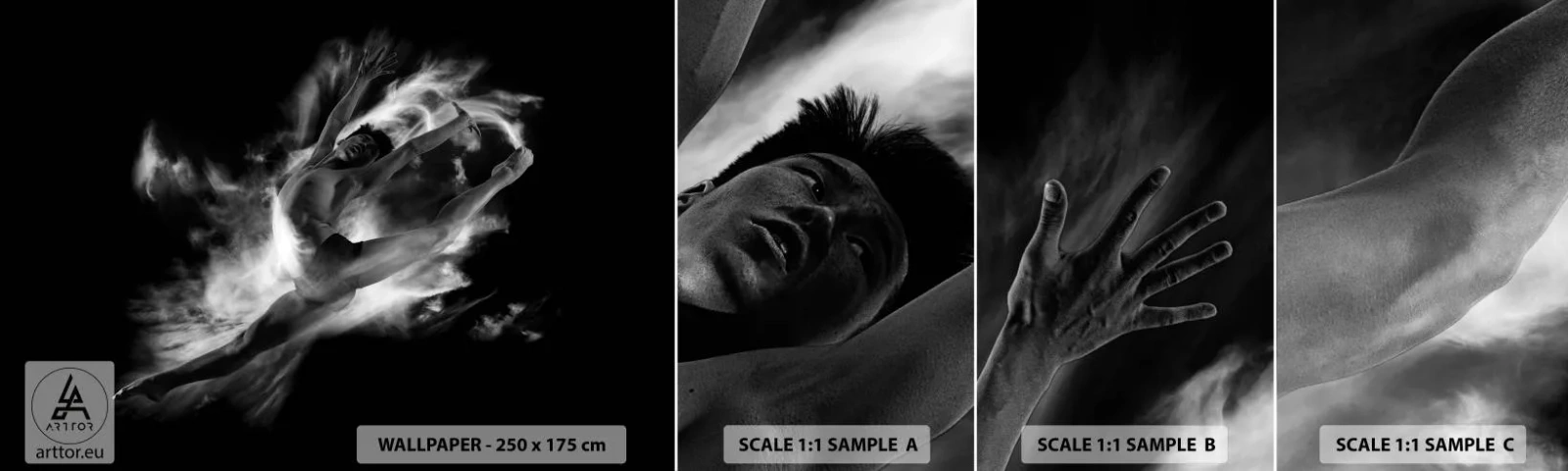 Fotótapéta Minta Standard Eco - Elakadt a repülésben - Táncos, Balett, Kultúra - 100x30 cm