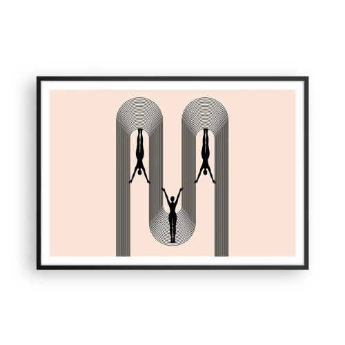 Poszter fehér keretben - Fejjel lefelé - 100x70 cm