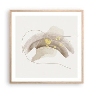 Poszter világos tölgy keretben - Megtalált az űrben - 60x60 cm