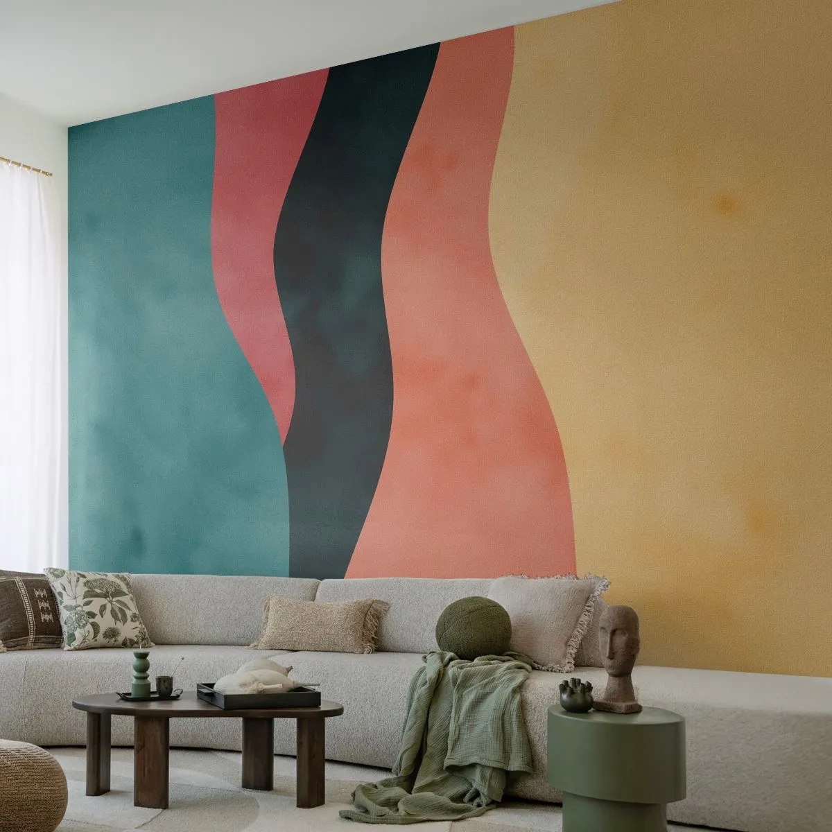 Fotótapéta Premium Sand - Megfelelő összeegyeztethetetlenség - Absztrakció, Darab, Modern művészet. - 500x350 cm