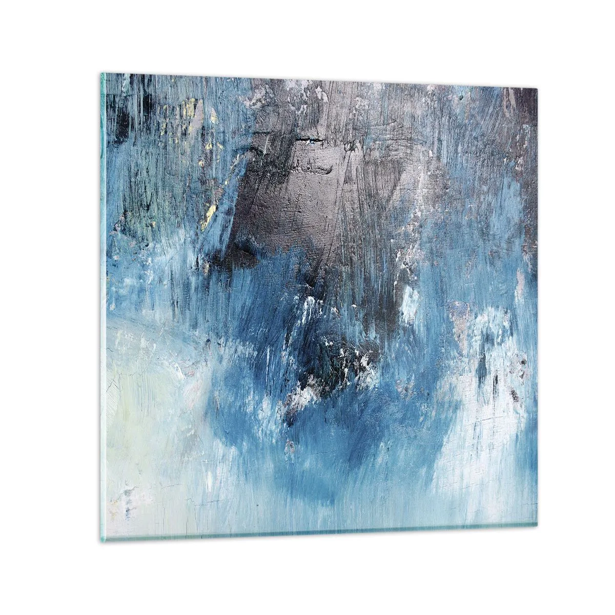 Üveg kép - Kék rapszódia - 30x30 cm