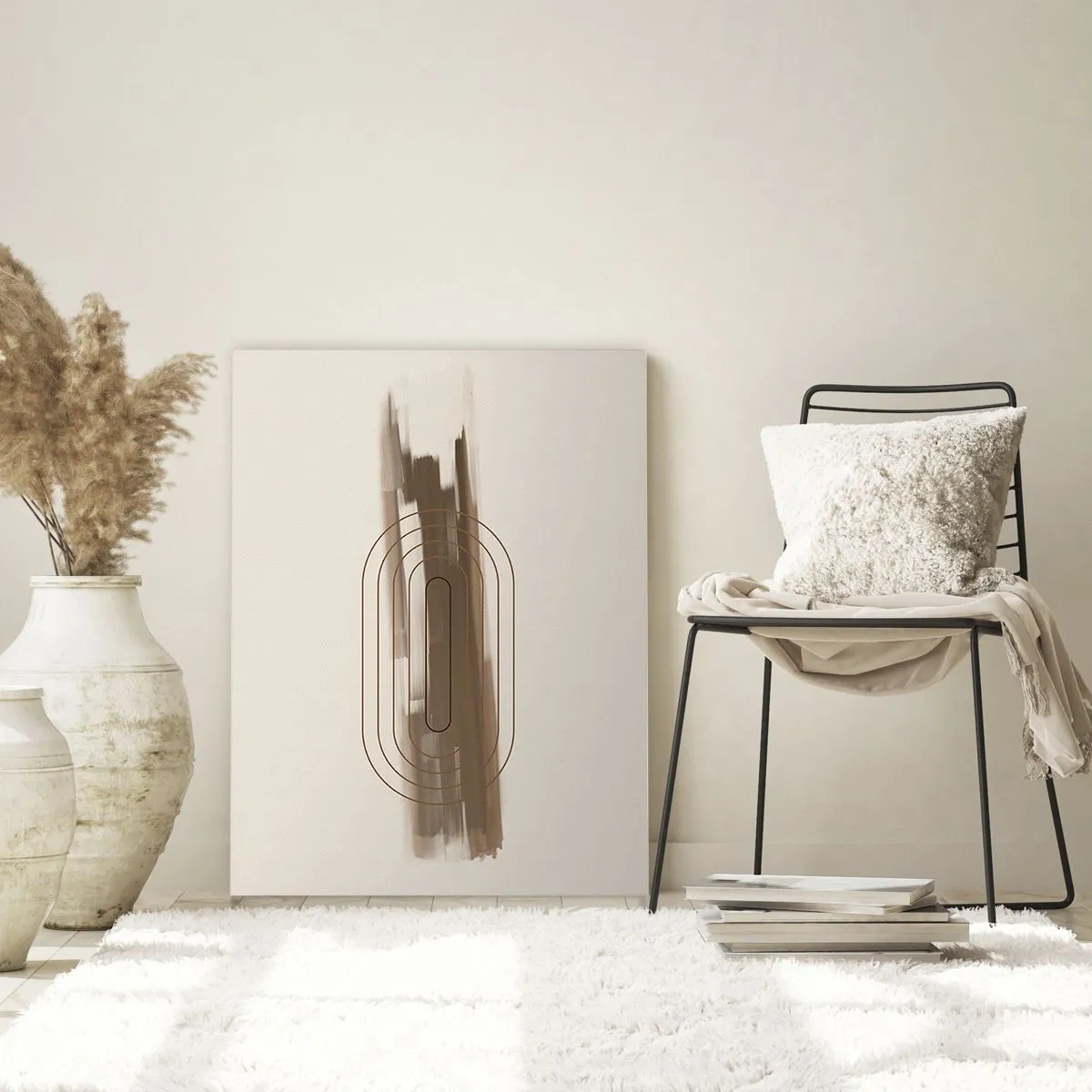 Üveg kép - Szürke fuvallat - 70x100 cm