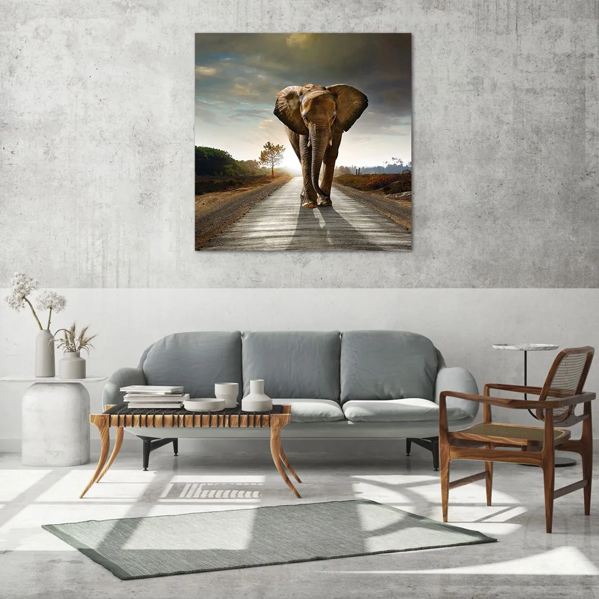 Üveg kép - És egyáltalán nem porcelánraktárban - 30x30 cm