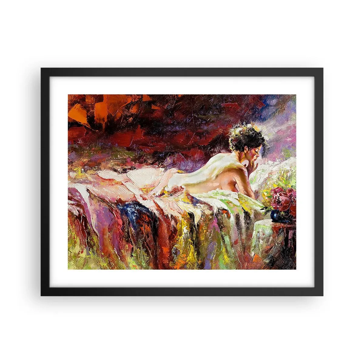Poszter fehér keretben - Töprengő Vénusz - 50x40 cm