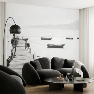 Fotótapéta Standard Eco - Csendes és tiszta víz felett - Tájkép, Tó, Łódź - 350x256 cm