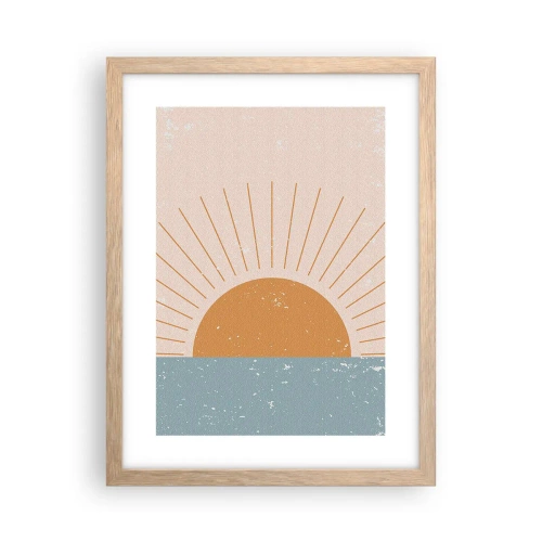 Poszter világos tölgy keretben - Mindennapi csoda - 30x40 cm