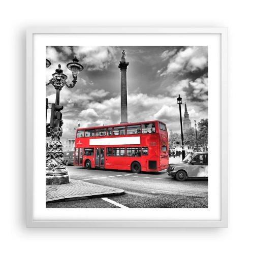 Poszter fekete keretben - A város igazi vérkeringése - 50x50 cm