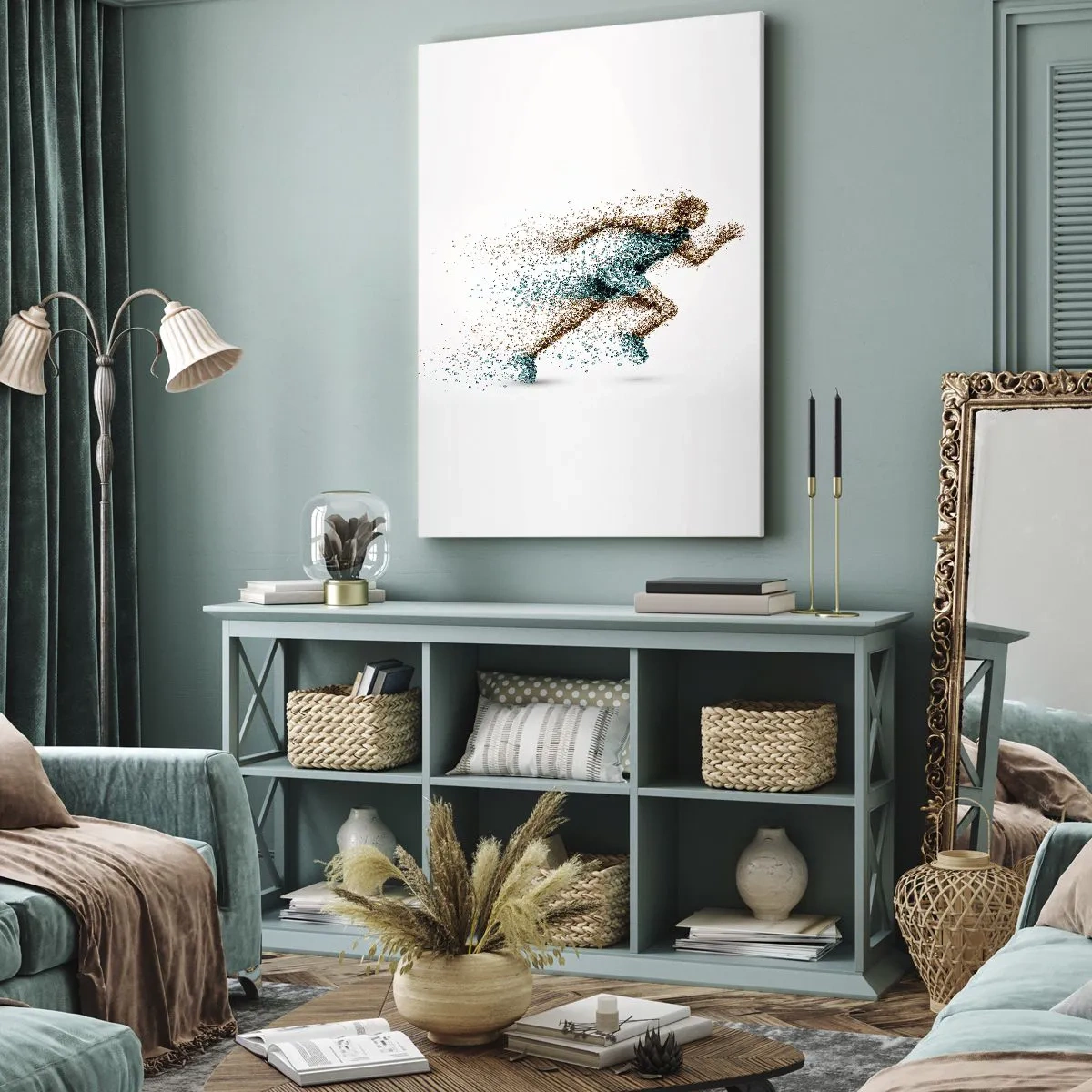 Vászonkép - Az élet egy futás - 45x80 cm