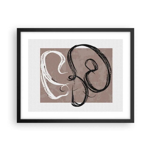 Poszter fehér keretben - Kompozíció - a teljesség keresése - 50x40 cm