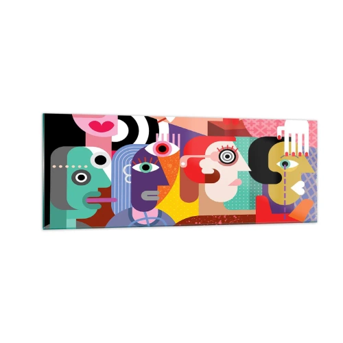 Üveg kép - Picassó úrtól vagyunk - 140x50 cm