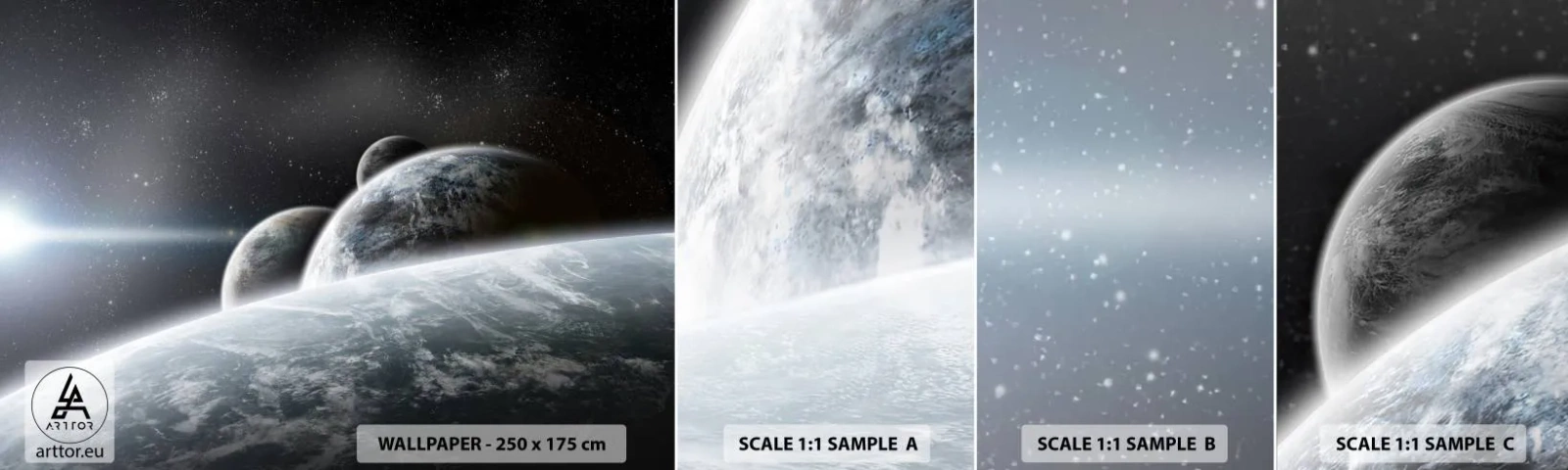 Fotótapéta Minta Standard Eco - A szférák kozmikus zenéje - Csillagászat, Világegyetem, Galaxy - 100x30 cm