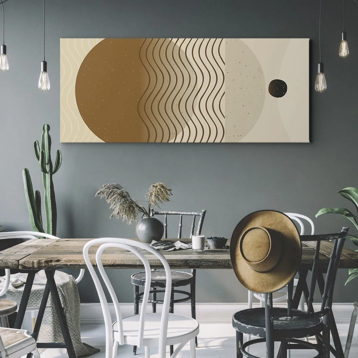 Vászonkép - A geometriai formák eredetéről - 100x40 cm