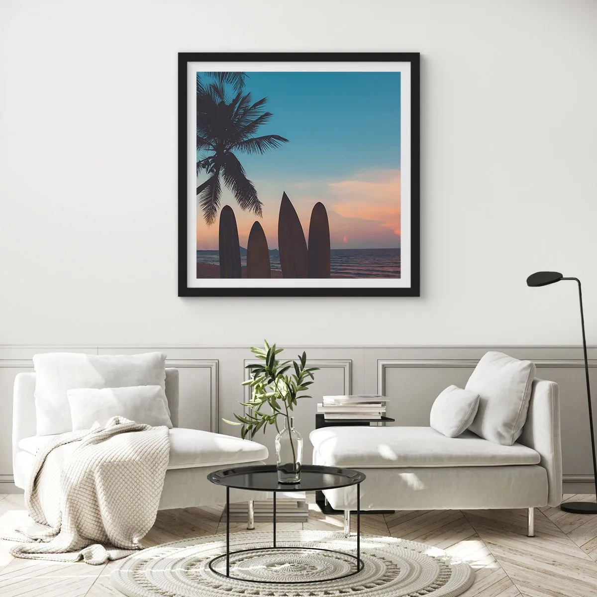 Poszter fehér keretben - Holnap is móká lesz - 40x40 cm