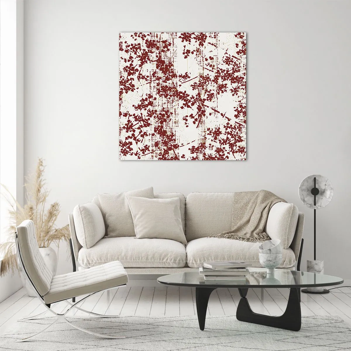 Üveg kép - Mint egy régi perkál - 60x60 cm