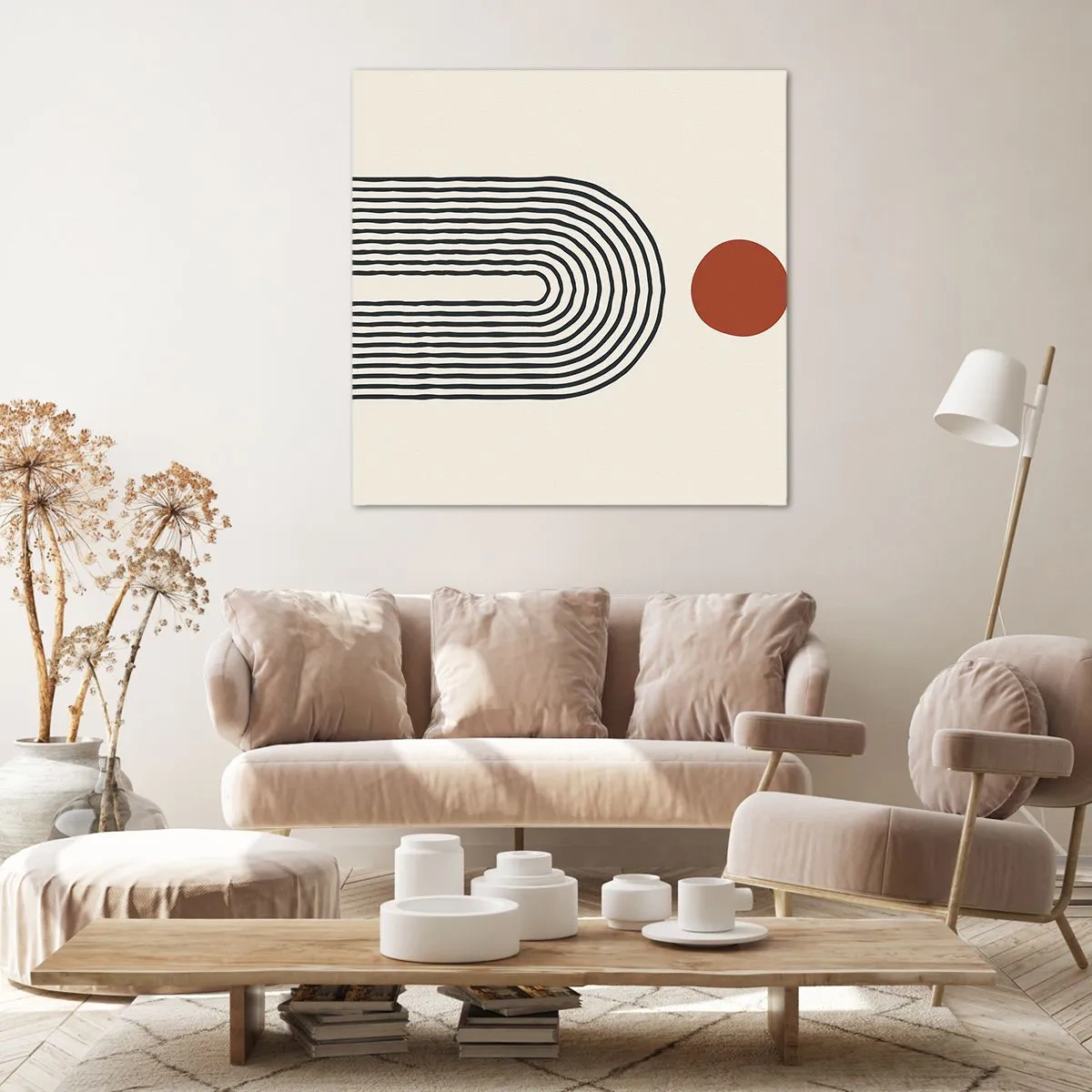 Vászonkép - Formák és színek vonzalma - 60x60 cm