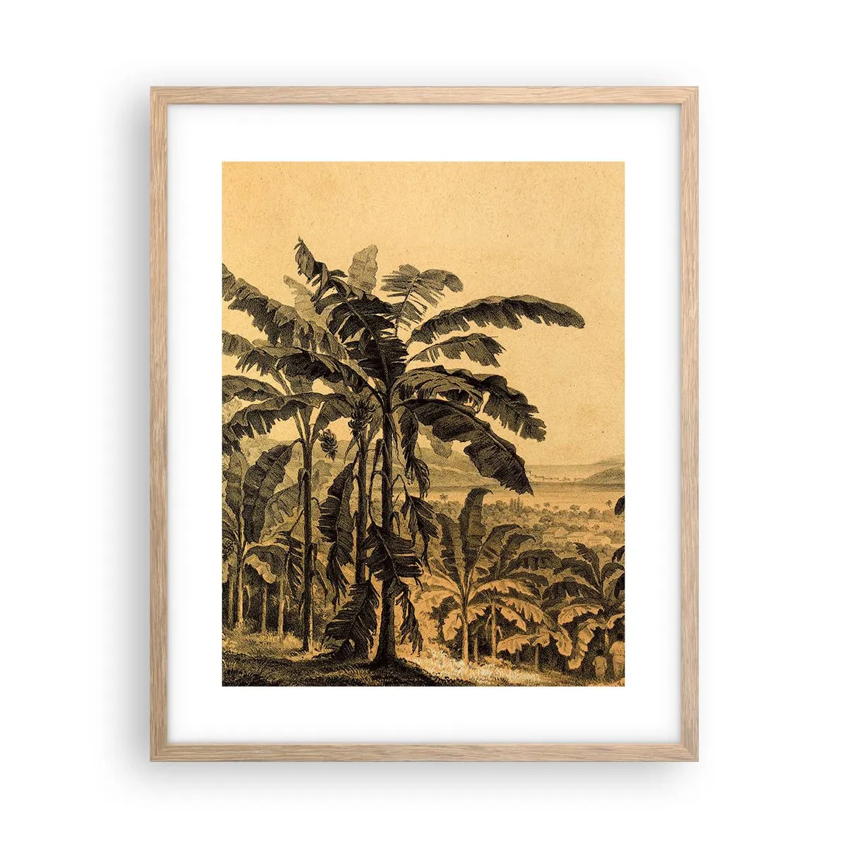 Poszter világos tölgy keretben - Gyarmati klímában - 40x50 cm