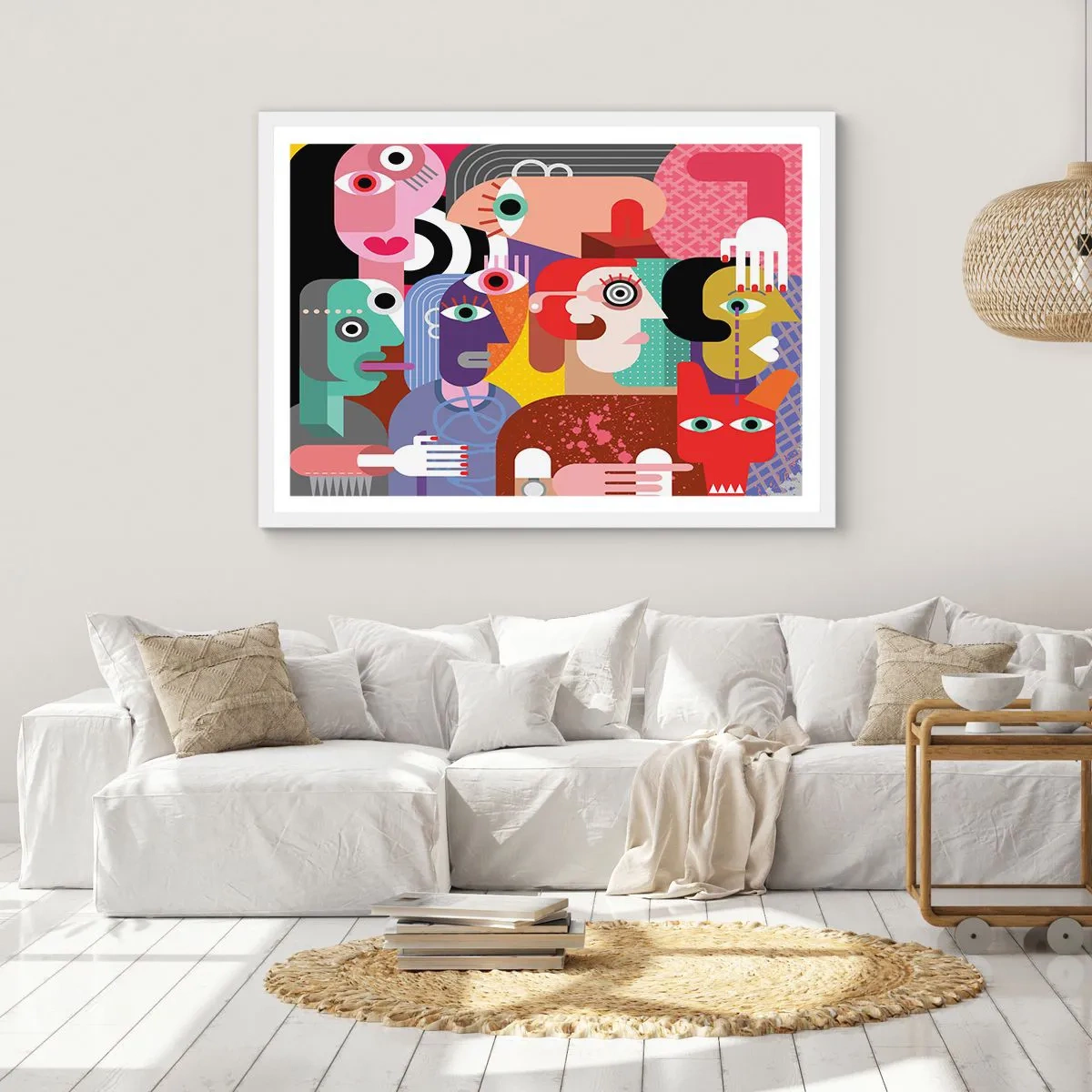 Poszter fekete keretben - Picassó úrtól vagyunk - 40x30 cm