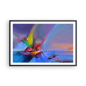 Poszter fehér keretben - Propellerek, mint a madár - 91x61 cm