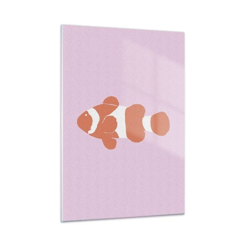 Üveg kép - Illik a korall az arcához és a farkához - 50x70 cm