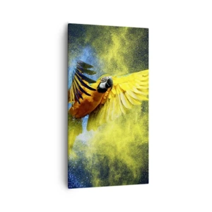 Vászonkép - A kék és arany porban - 55x100 cm