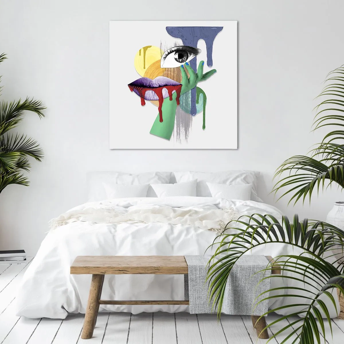 Vászonkép - Dekonstruált portré - 40x40 cm