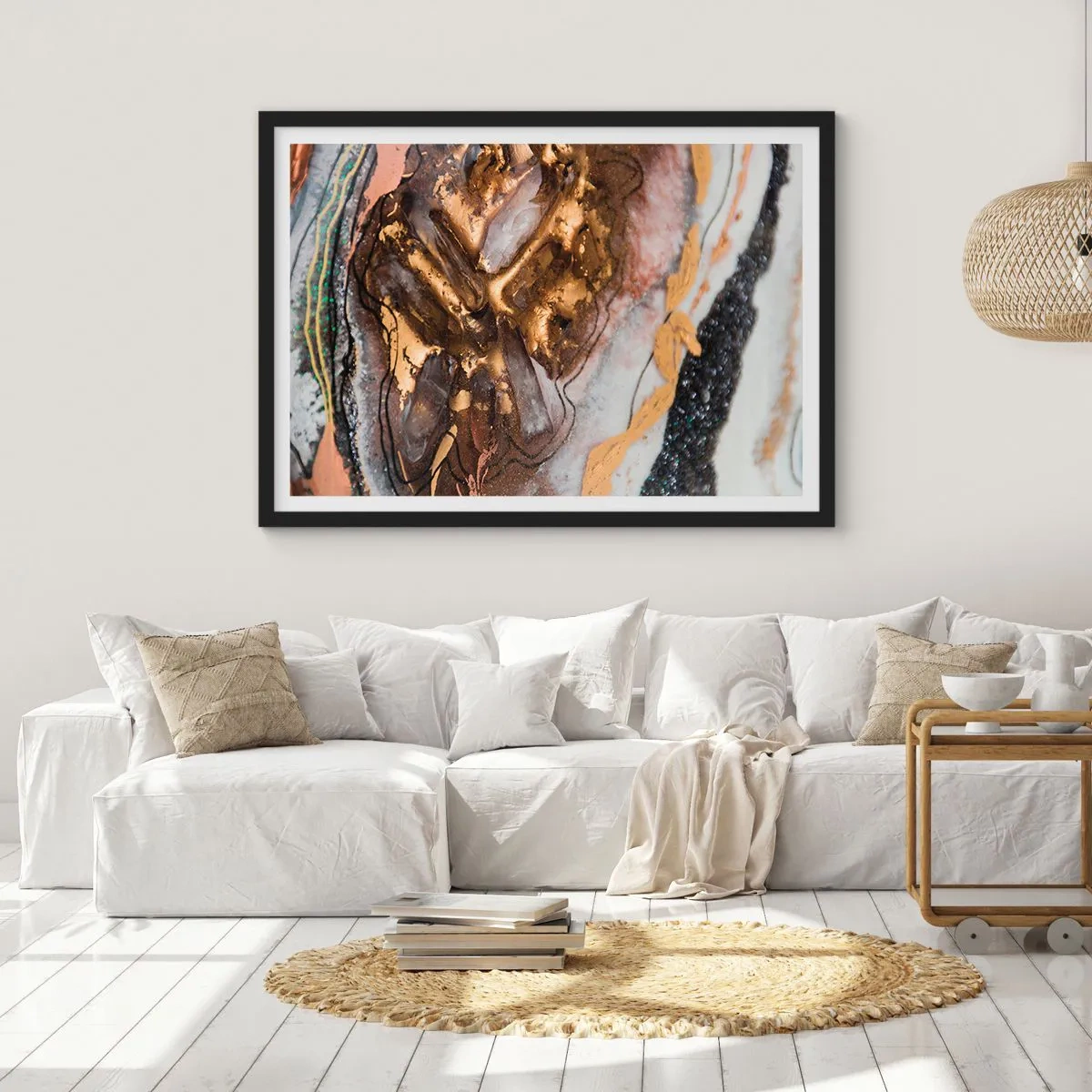 Poszter fehér keretben - A föld eleme - 100x70 cm