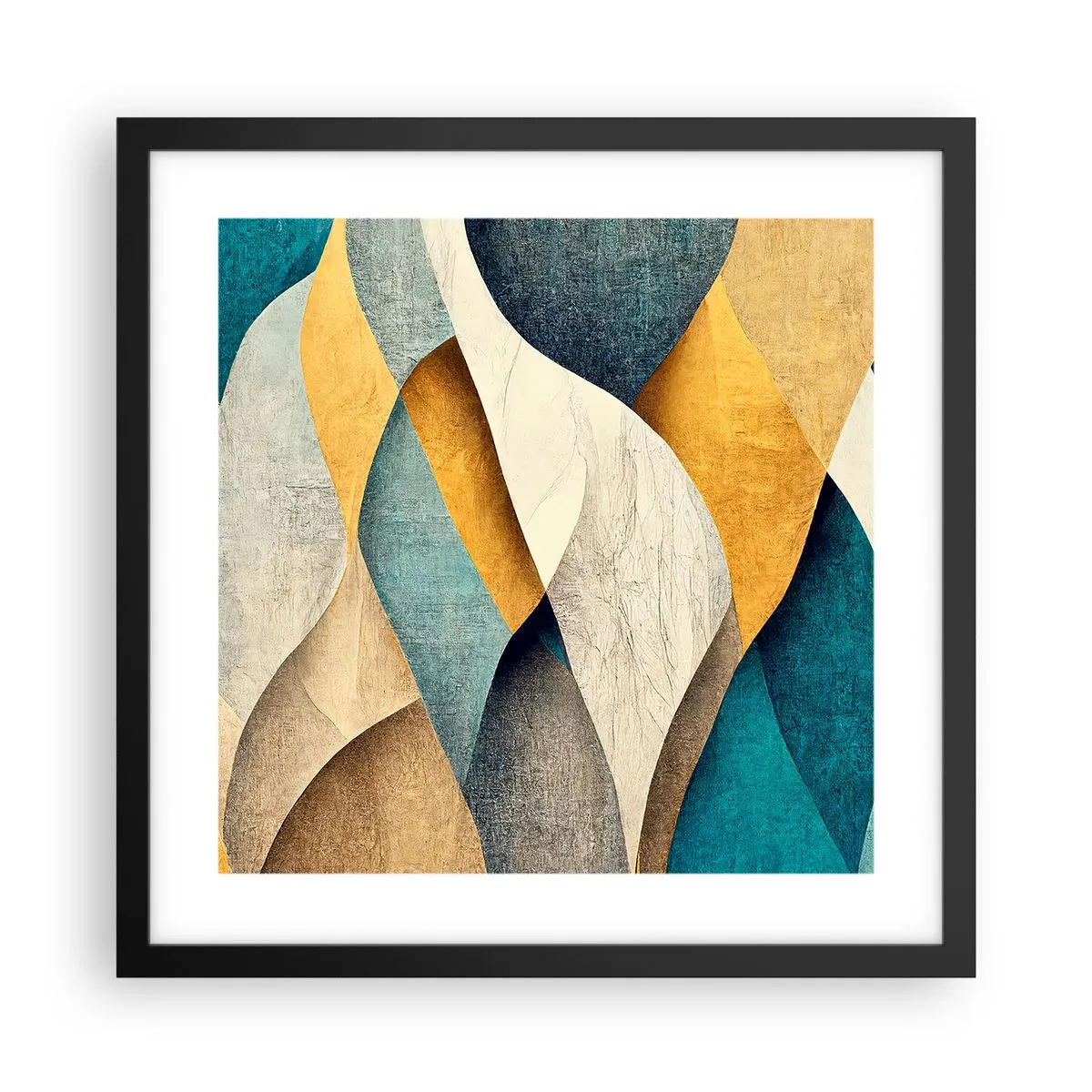 Poszter fehér keretben - Ritmus és hullámzás - 40x40 cm