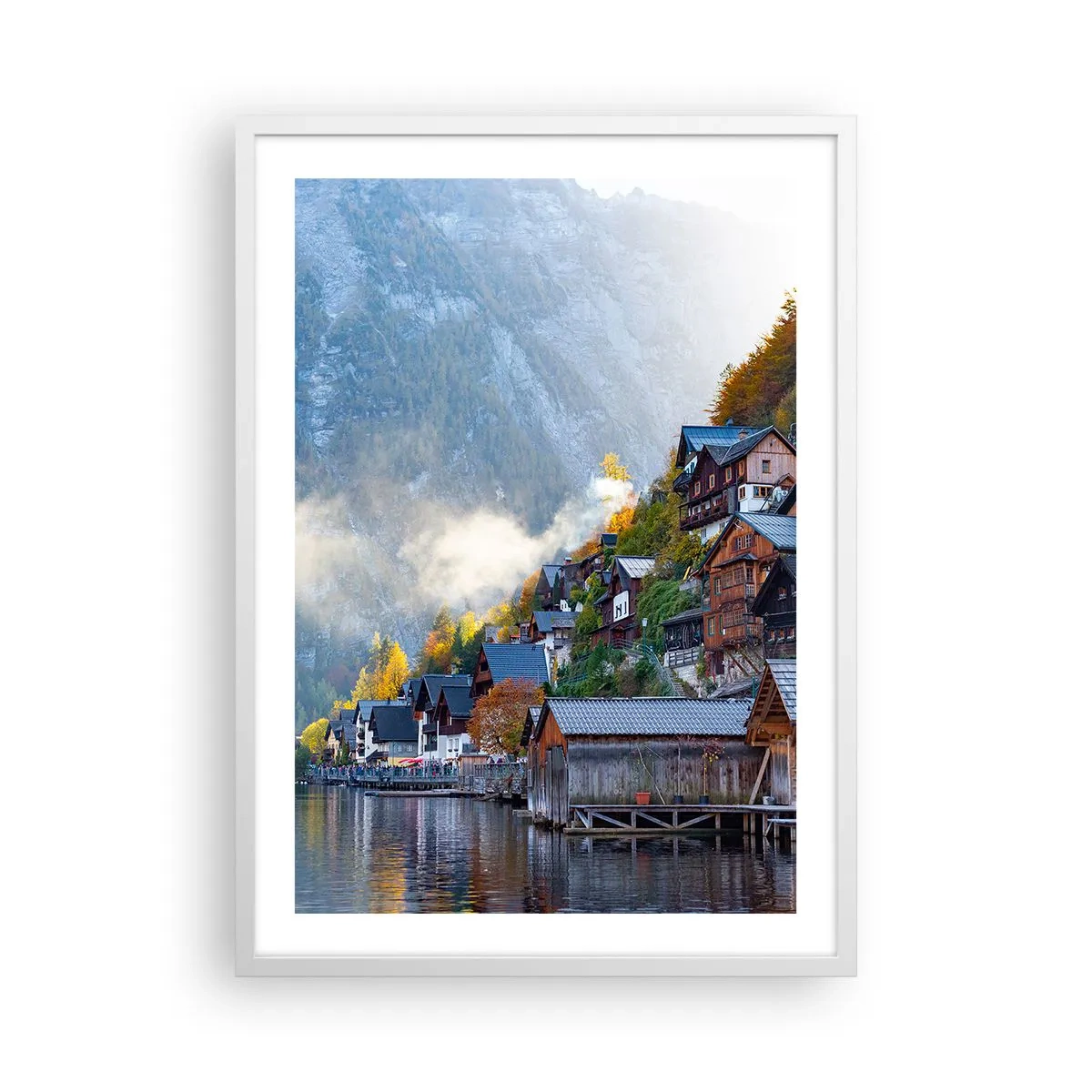 Poszter fekete keretben - Alpesi éghajlatra - 50x70 cm