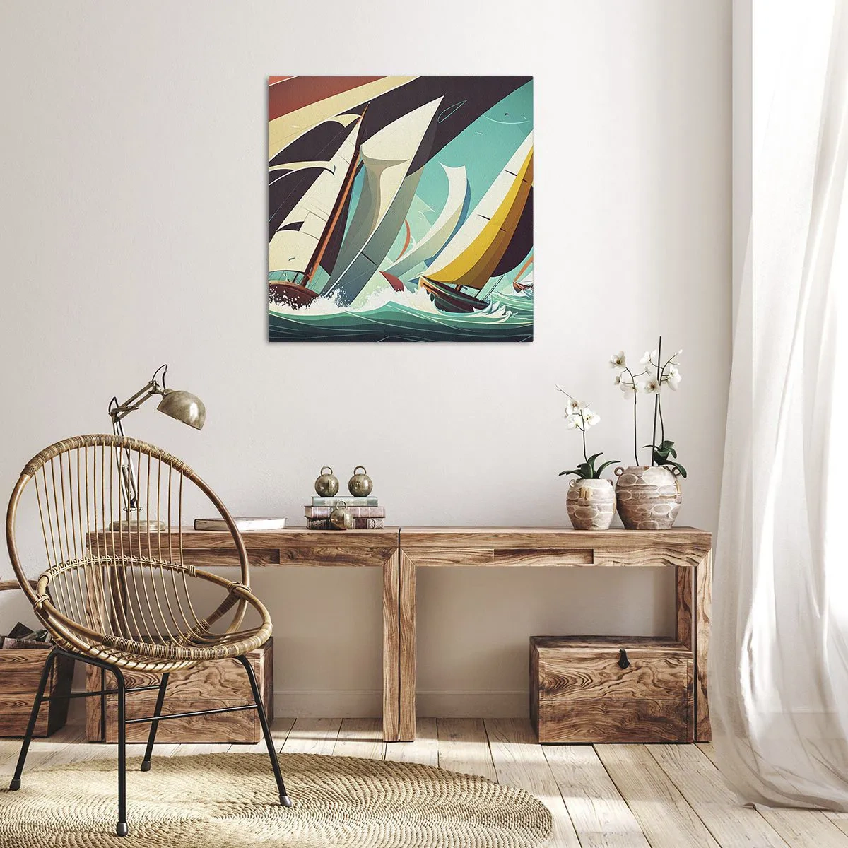 Vászonkép - Közelről és személyesen az elemekkel - 40x40 cm